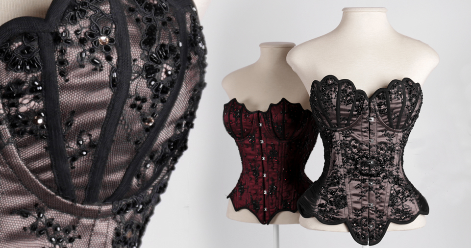 header 3 madame sher corsets overbust  pedrarias preto e vermelho espartilho luxo